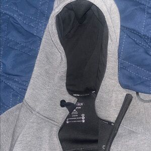 Calvin Klein Grey Hooded Jacket with Black Hood Lining